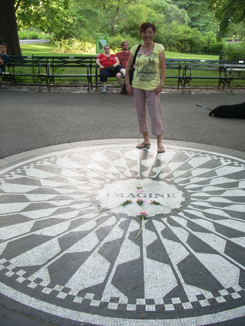 Hui-Ling Chen Strawberry Fields in Central Park of New YOrk City - www.RogerChartier.com